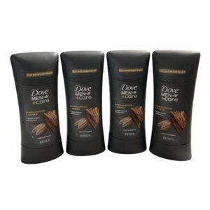 4 PACK Dove Men + Care Deodorant Stick Sandalwood & Amber 2.6 Oz